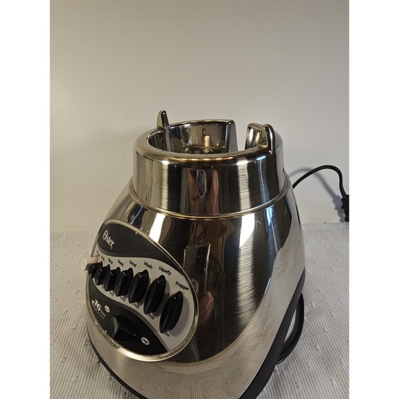 Oster Classic Series 16 Speed Blender Glass 5 Cup Jar Precise Blend All Metal - Picture 7 of 16